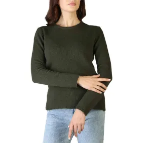 100% Cashmere - C-NECK-W - Green