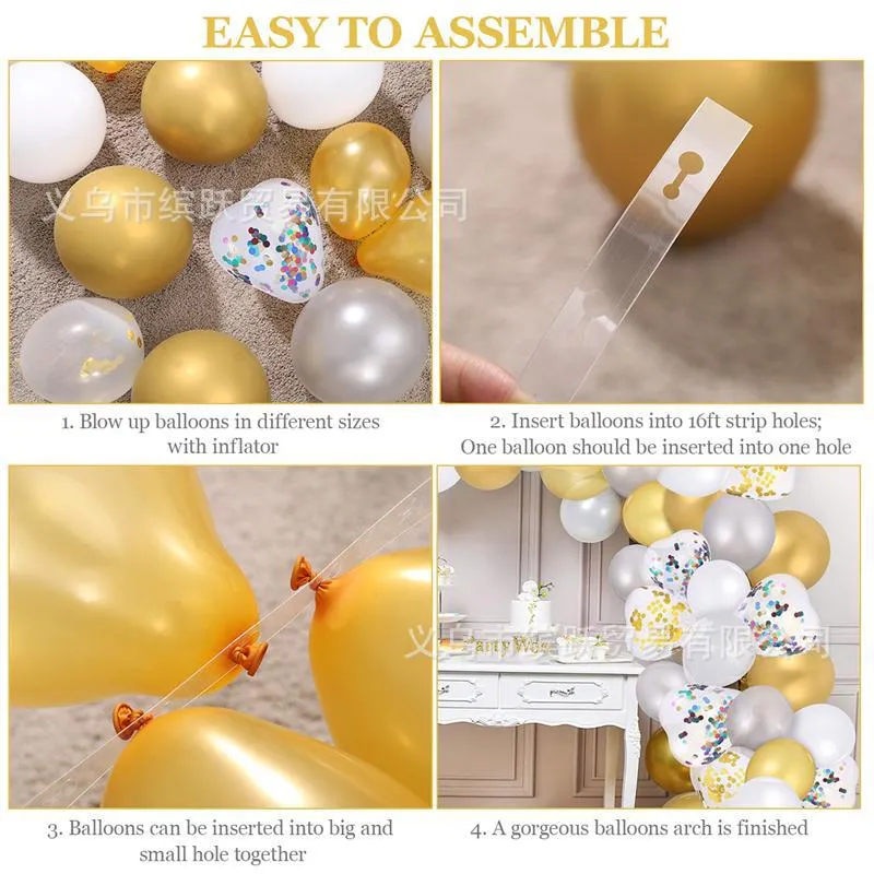 100PCs Heart-Shaped Golden Pearlescent Heart-Shaped Set Sequins Birthday Party Wedding Decoration