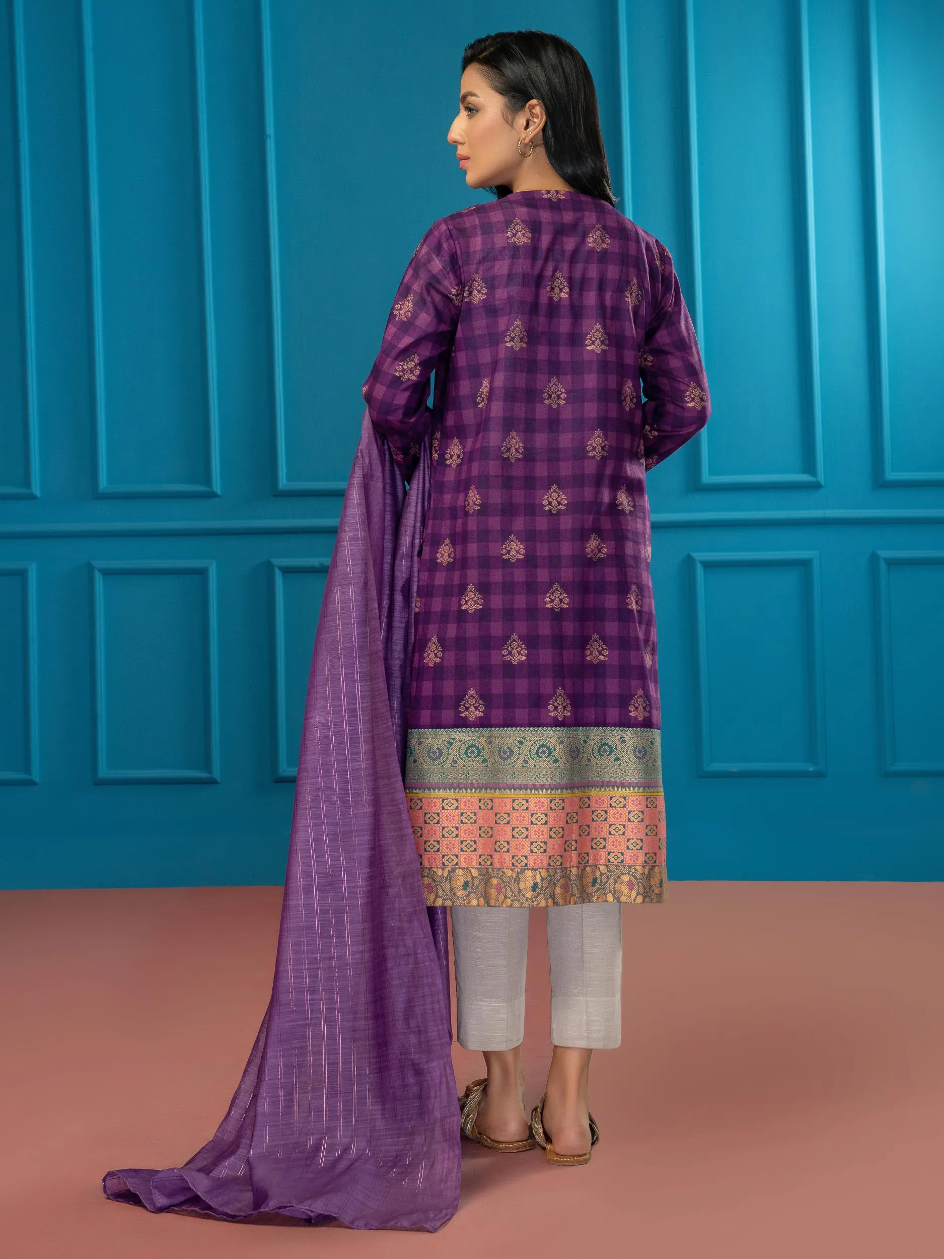 2 Piece Lawn Suit-Pasted Printed (Unstitched)