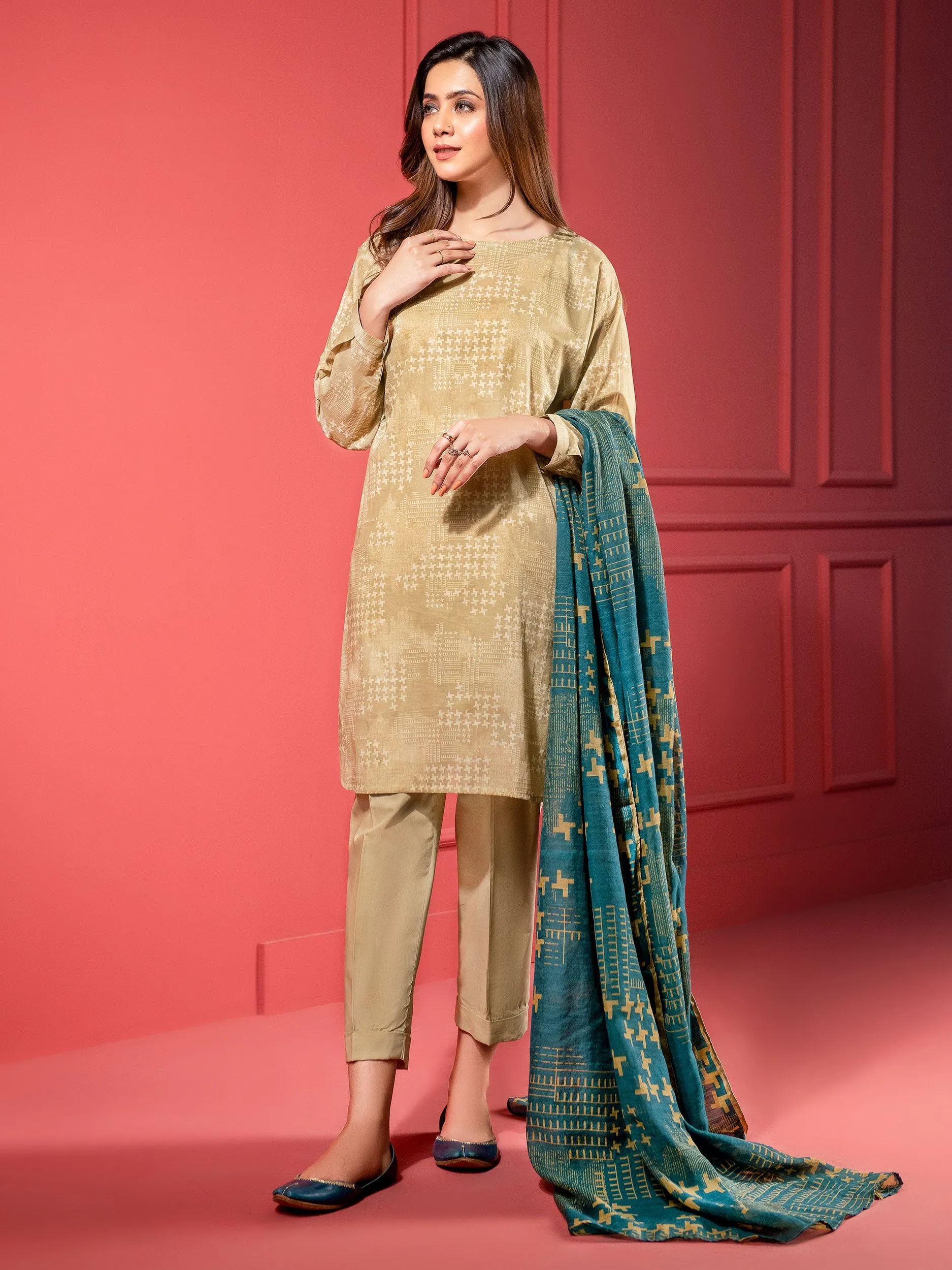 2 Piece Lawn Suit-Printed (Unstitched)