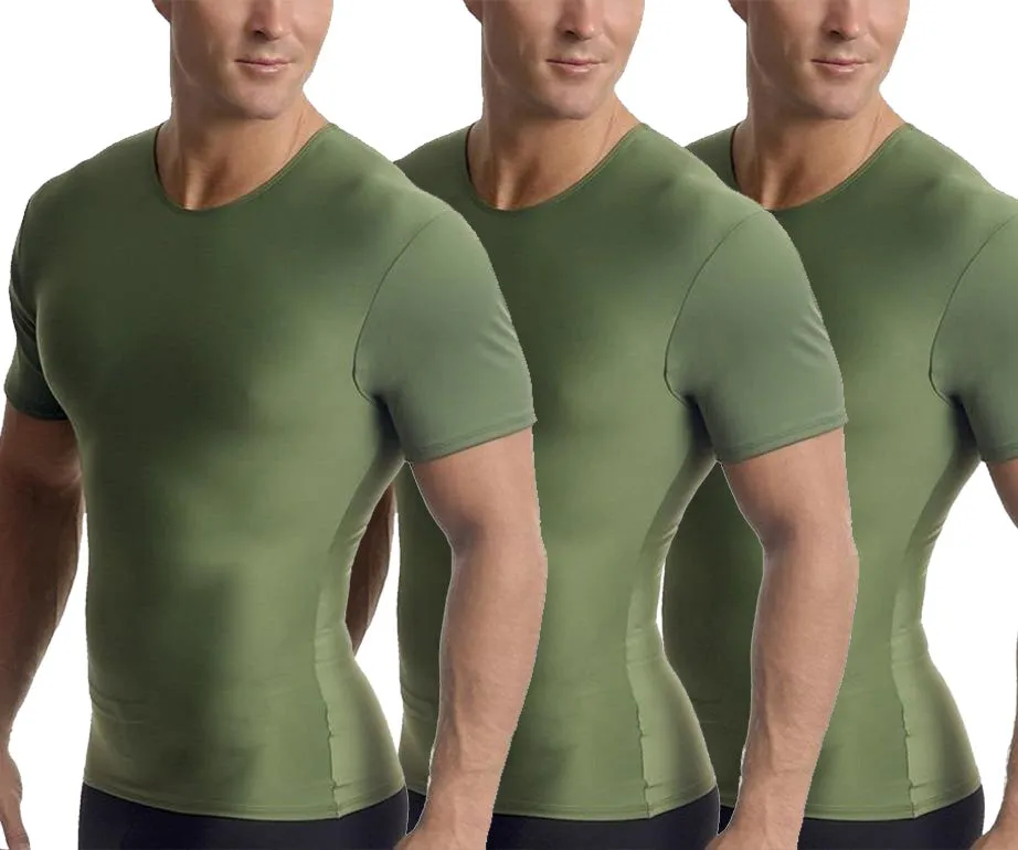 3-Pack Insta Slim Activewear Compression Crew Neck TA0003