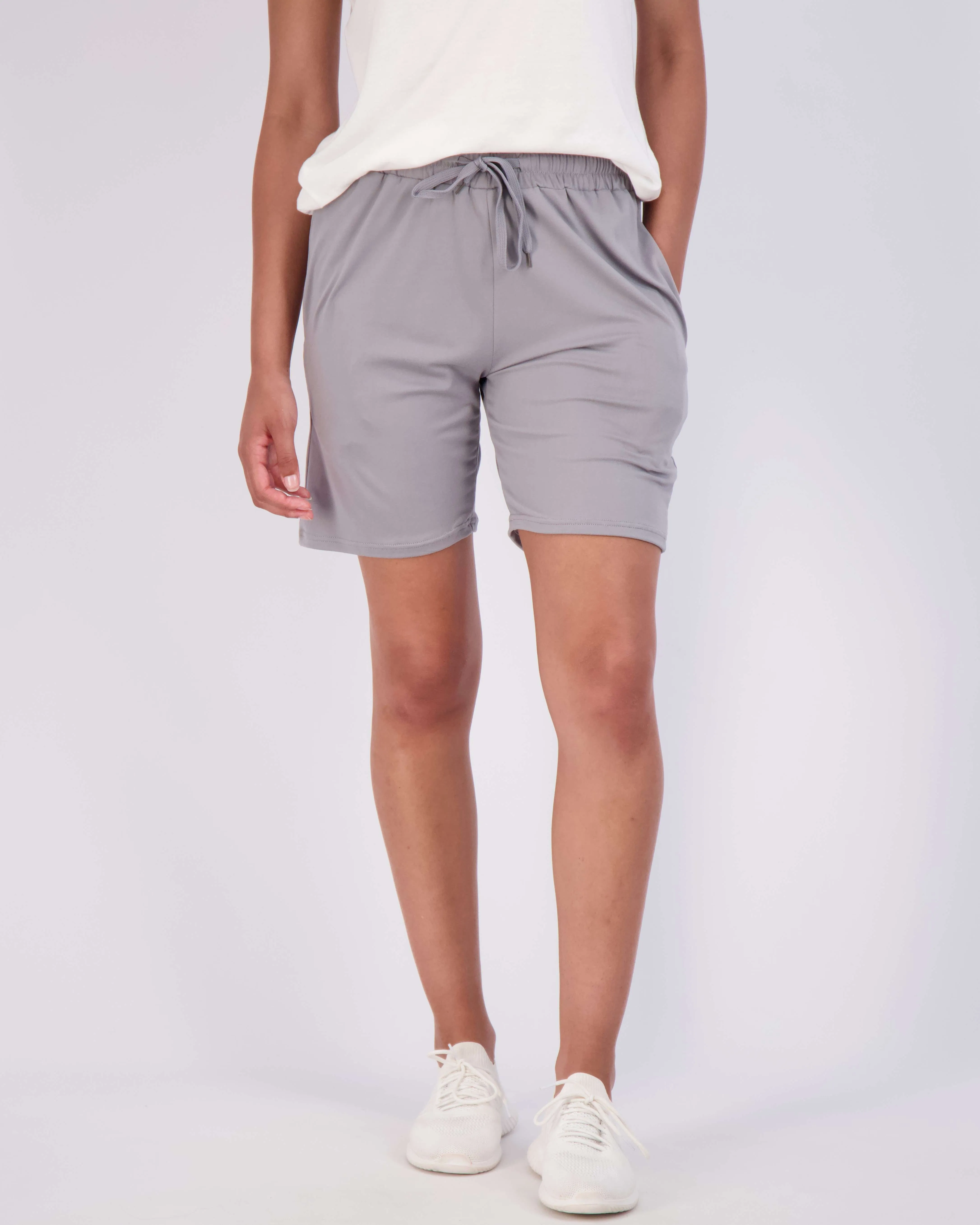 4 Pack: Women's 7 Bermuda Long High Waisted Shorts (Available in Plus Size)