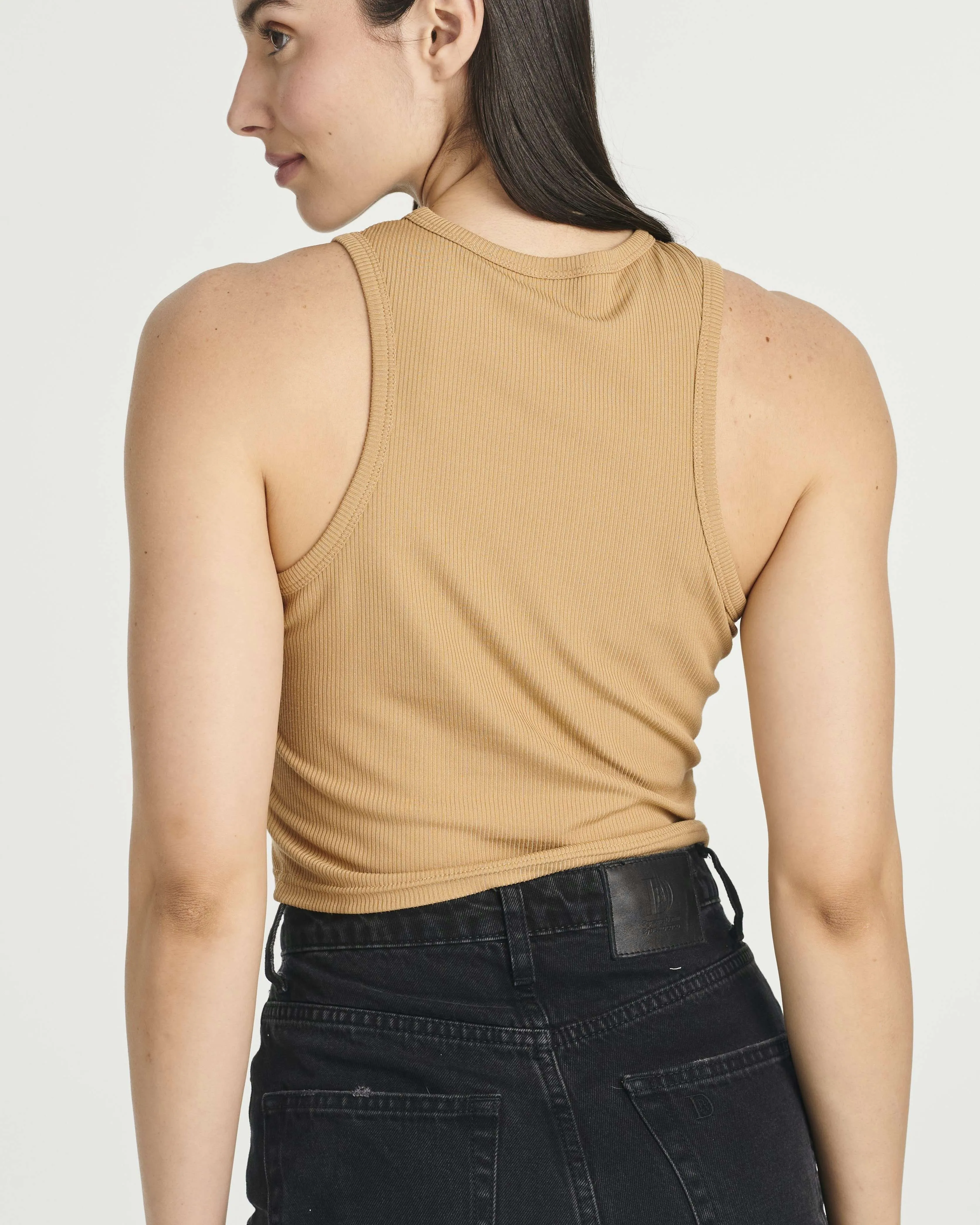 5 Pack: Women's Ribbed Sleeveless Cropped Tank Top