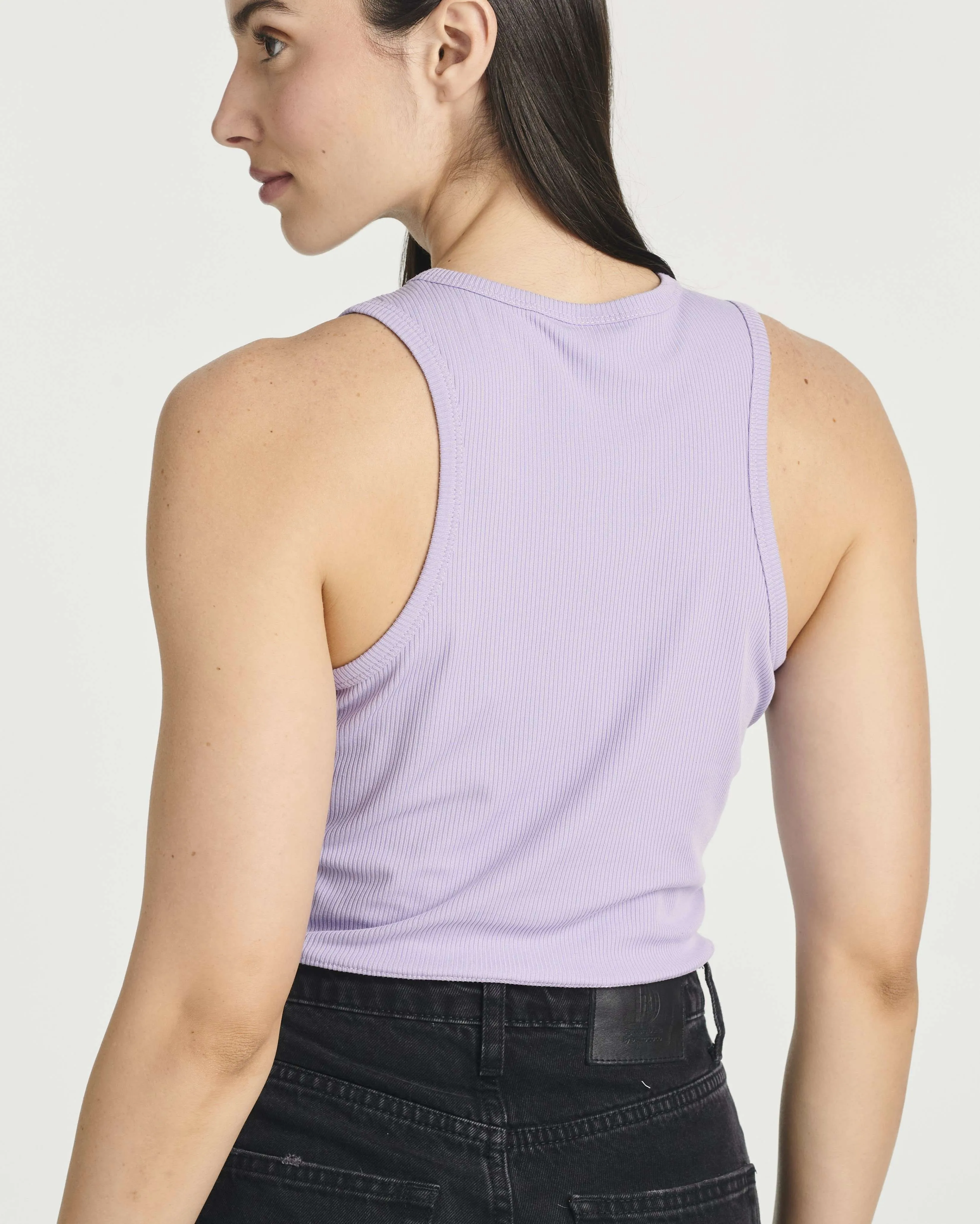 5 Pack: Women's Ribbed Sleeveless Cropped Tank Top