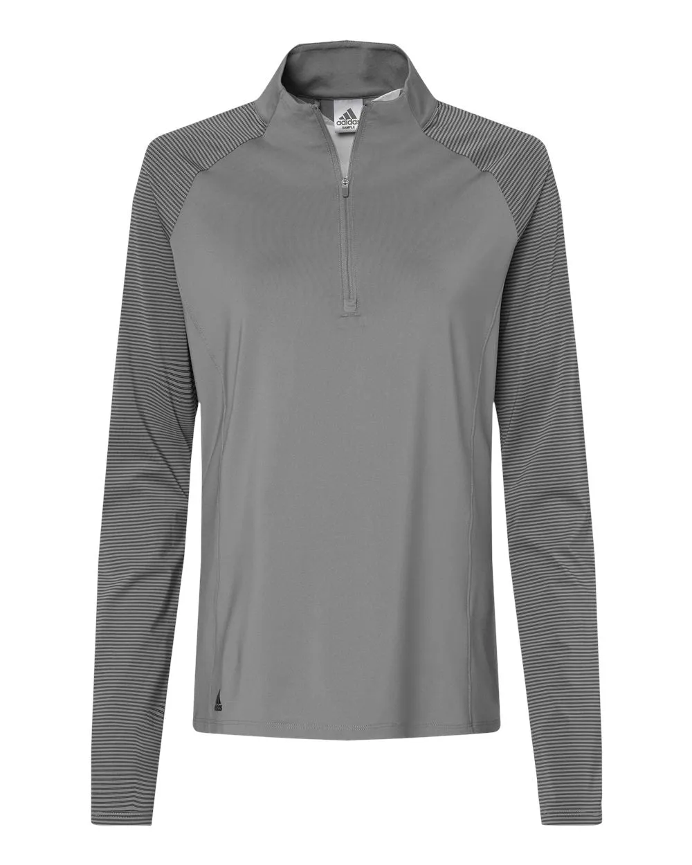 Adidas Women's Stripe Block Quarter-Zip Pullover** - Final Sale