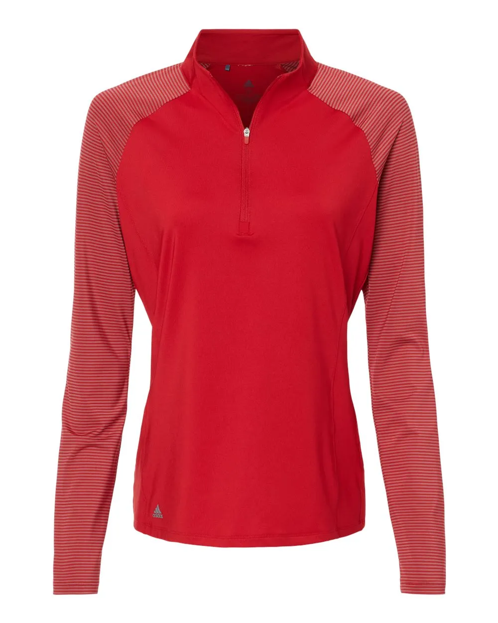 Adidas Women's Stripe Block Quarter-Zip Pullover** - Final Sale