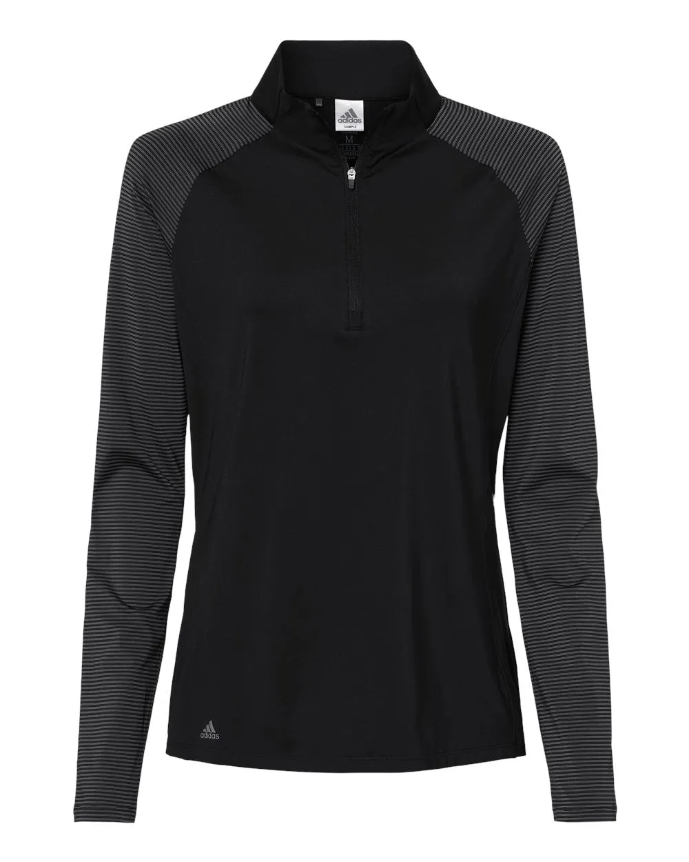 Adidas Women's Stripe Block Quarter-Zip Pullover** - Final Sale