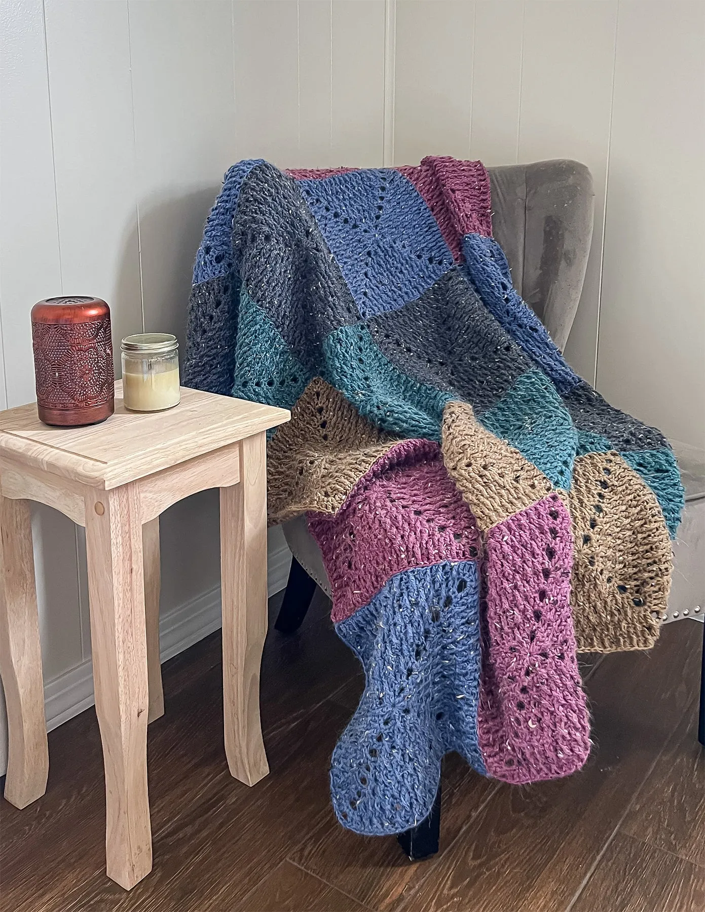 Alpine Granny Square Throw