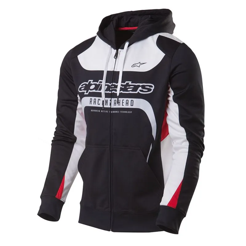 Alpinestars Session Zip-Up Hoodie - Black / White / Red