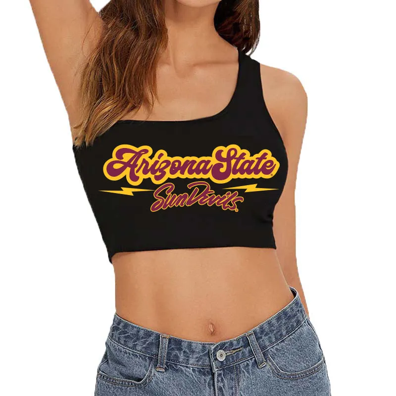 Arizona State ASU Lightning One Shoulder Top