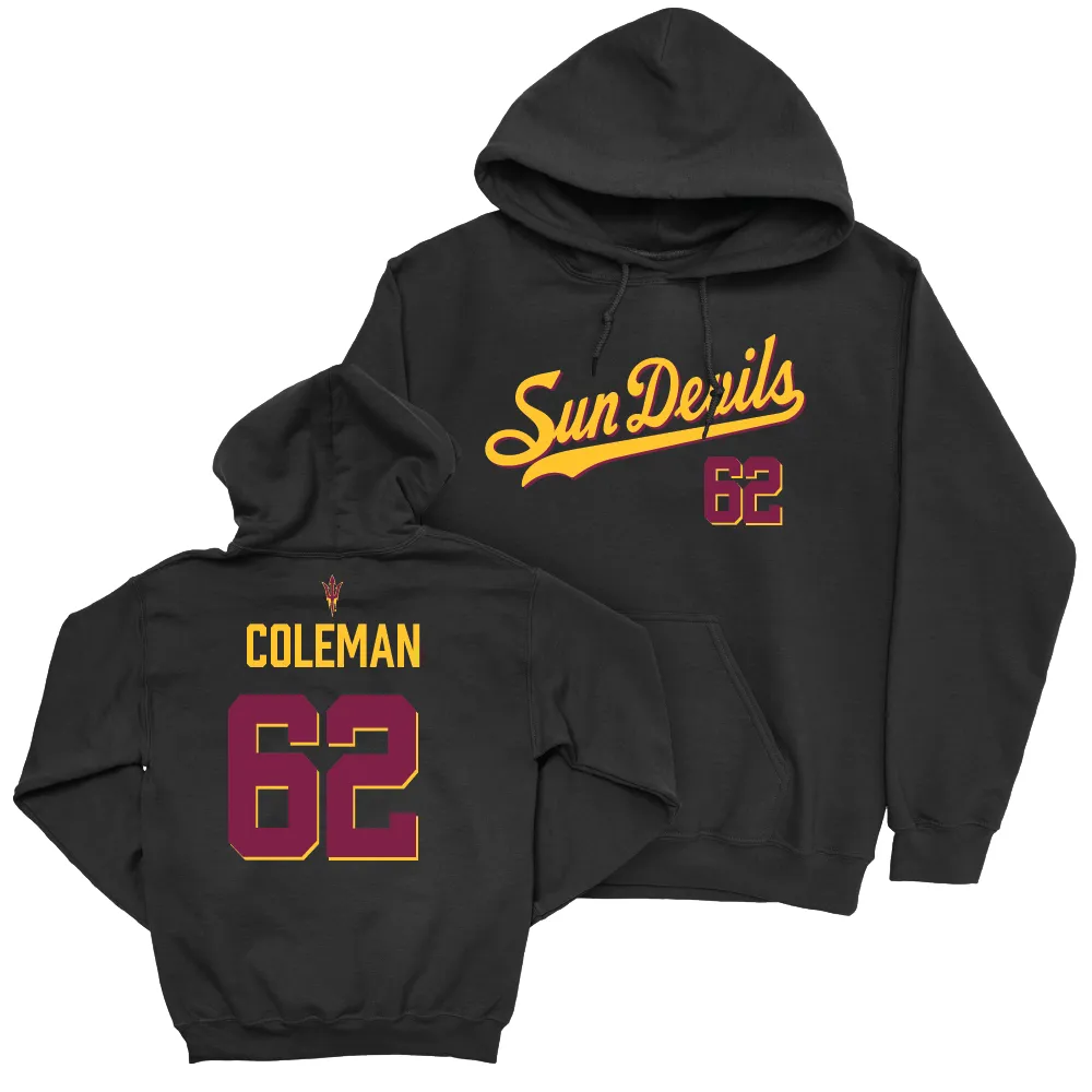 Arizona State Football Black Script Hoodie  - Ben Coleman