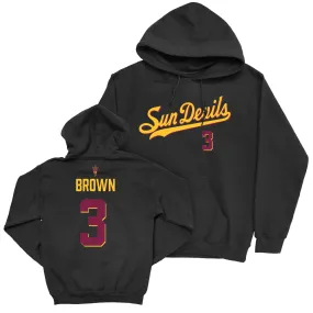 Arizona State Football Black Script Hoodie  - Raleek Brown