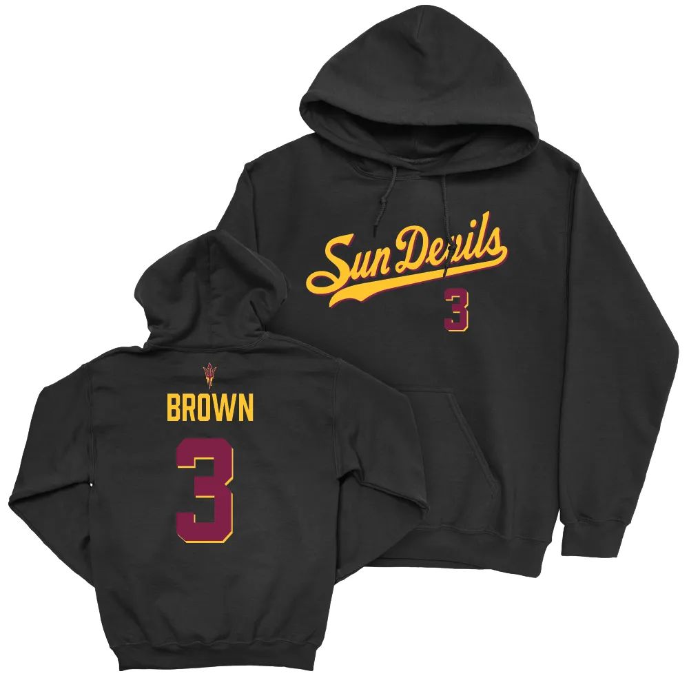 Arizona State Football Black Script Hoodie  - Raleek Brown