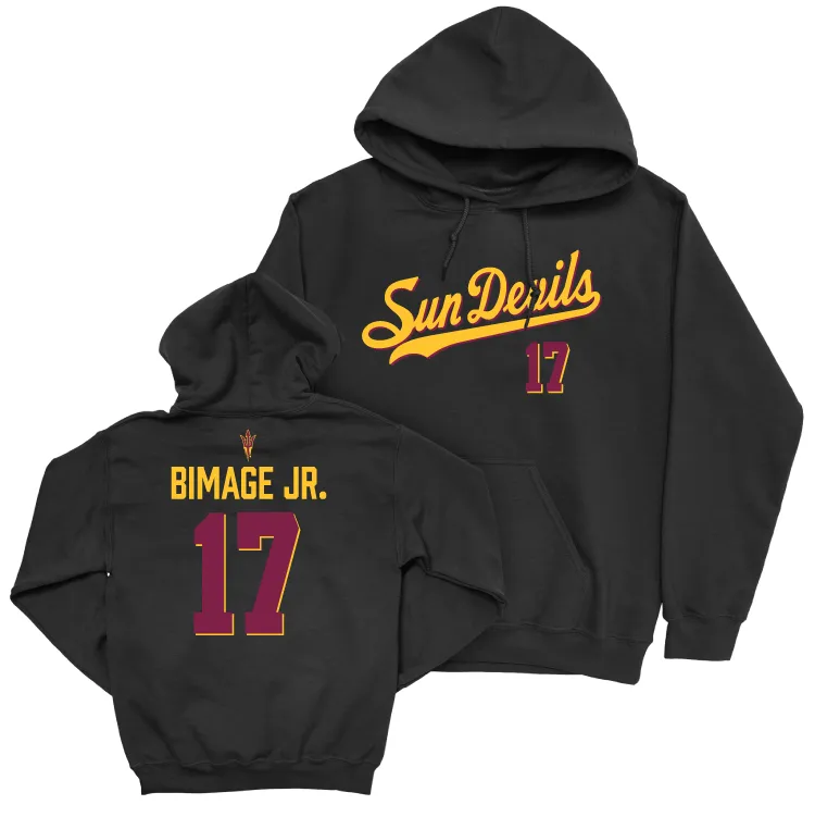 Arizona State Football Black Script Hoodie - Rodney Bimage Jr