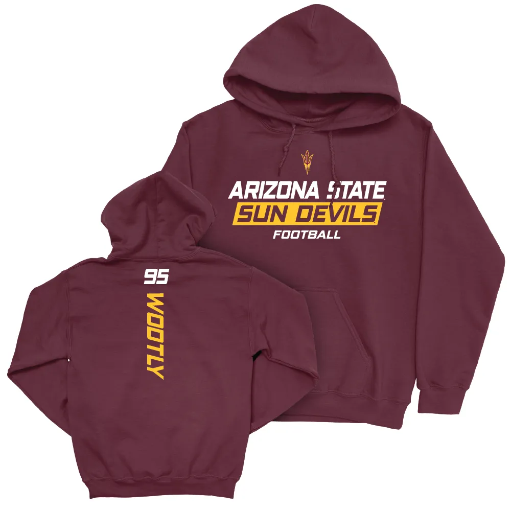 Arizona State Football Maroon Rush Hoodie  - Justin Wodtly