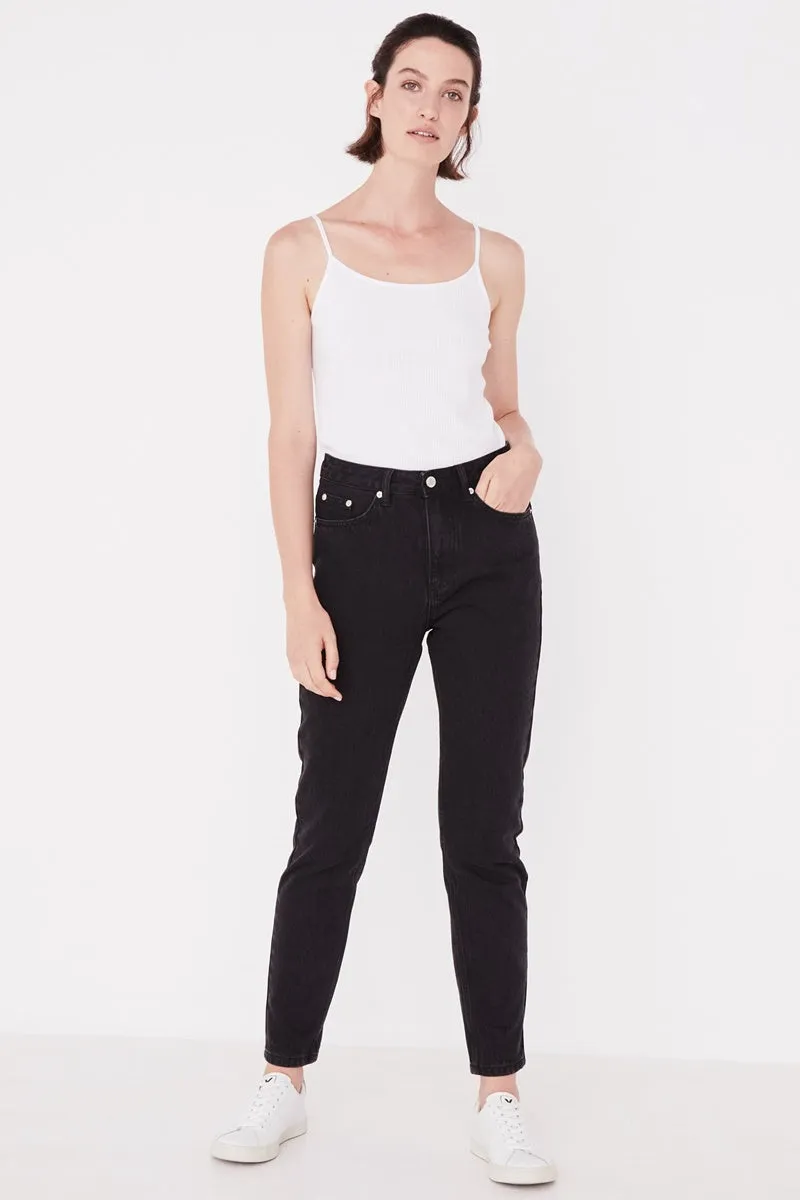 Assembly Label - High Waist Rigid Jean - Black