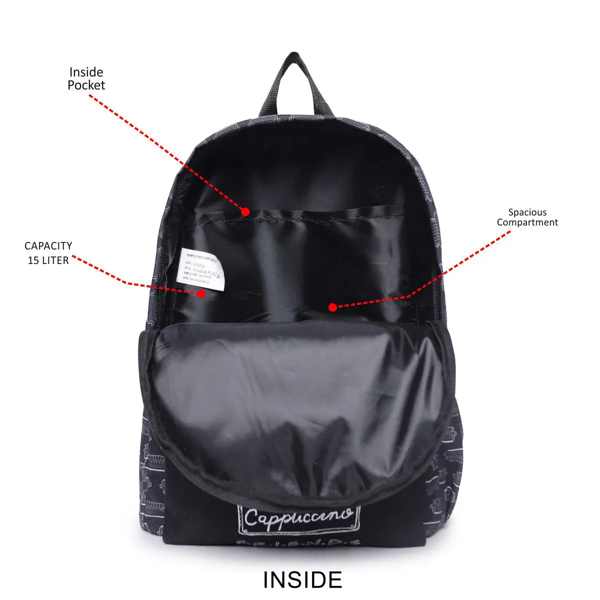 ASTRID Black Color Women BackPack