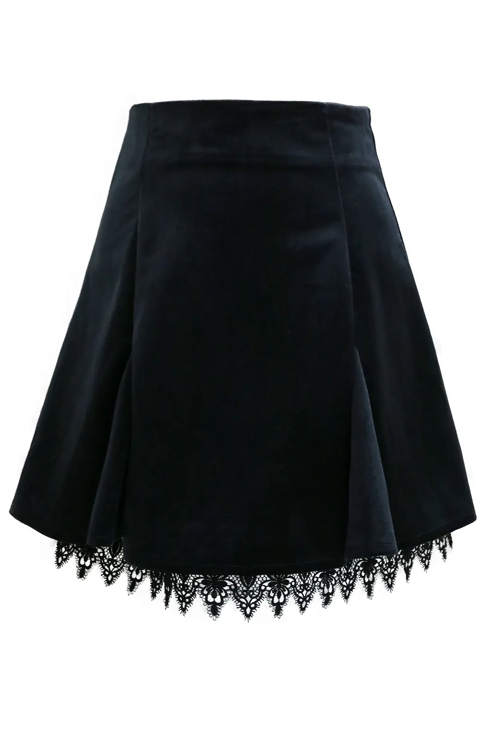 Audrey Velvet Flare Skirt