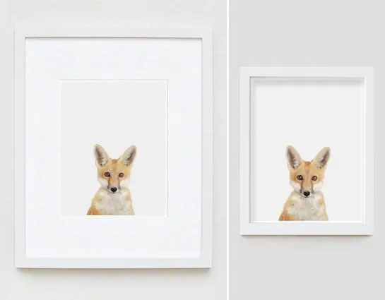 Baby Fox Little Darling Print