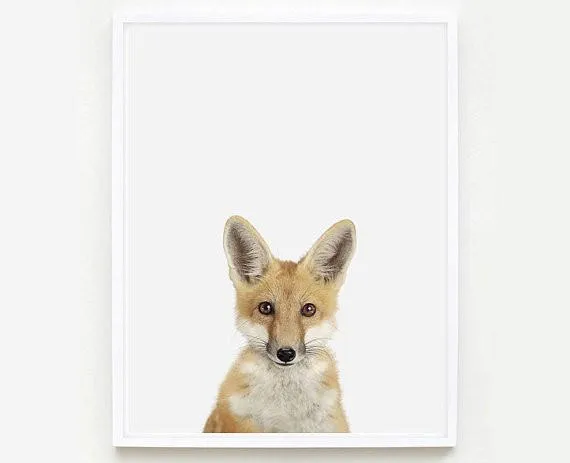 Baby Fox Little Darling Print