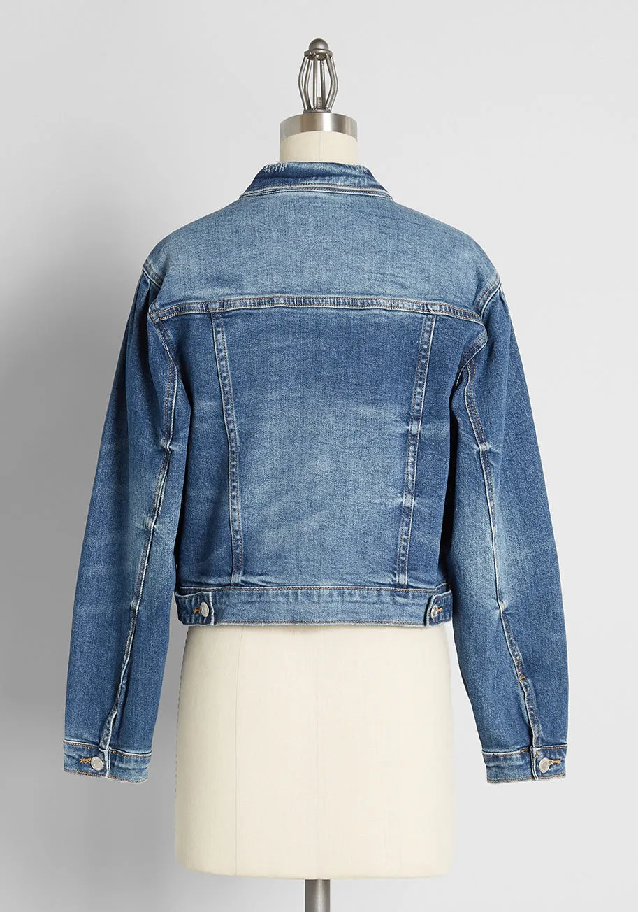 Ballooning Confidence Denim Jacket