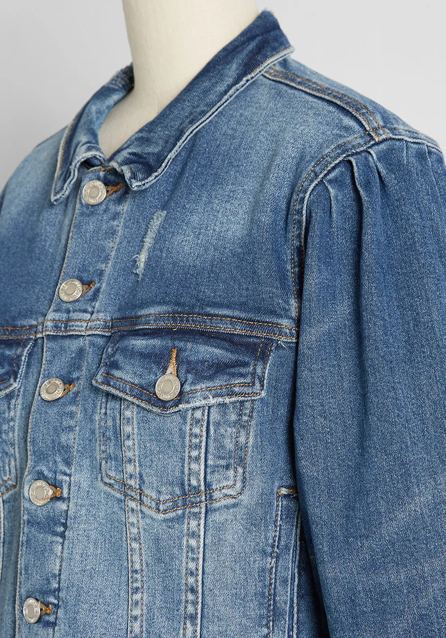 Ballooning Confidence Denim Jacket