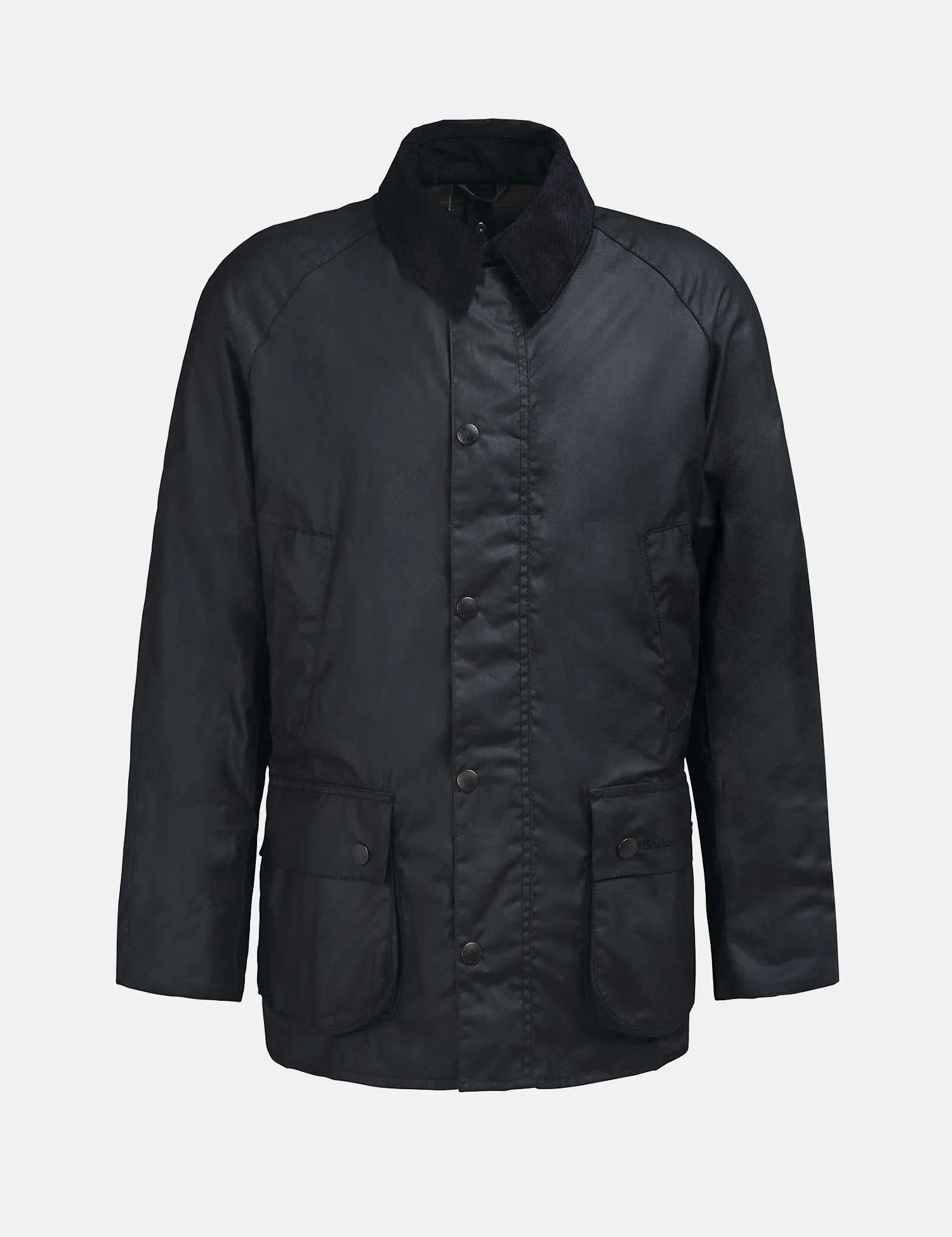 Barbour Ashby Wax Jacket - Black Classic Lining