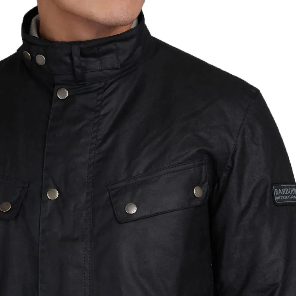 Barbour International Mens Dukes 8oz Wax Jacket - Black