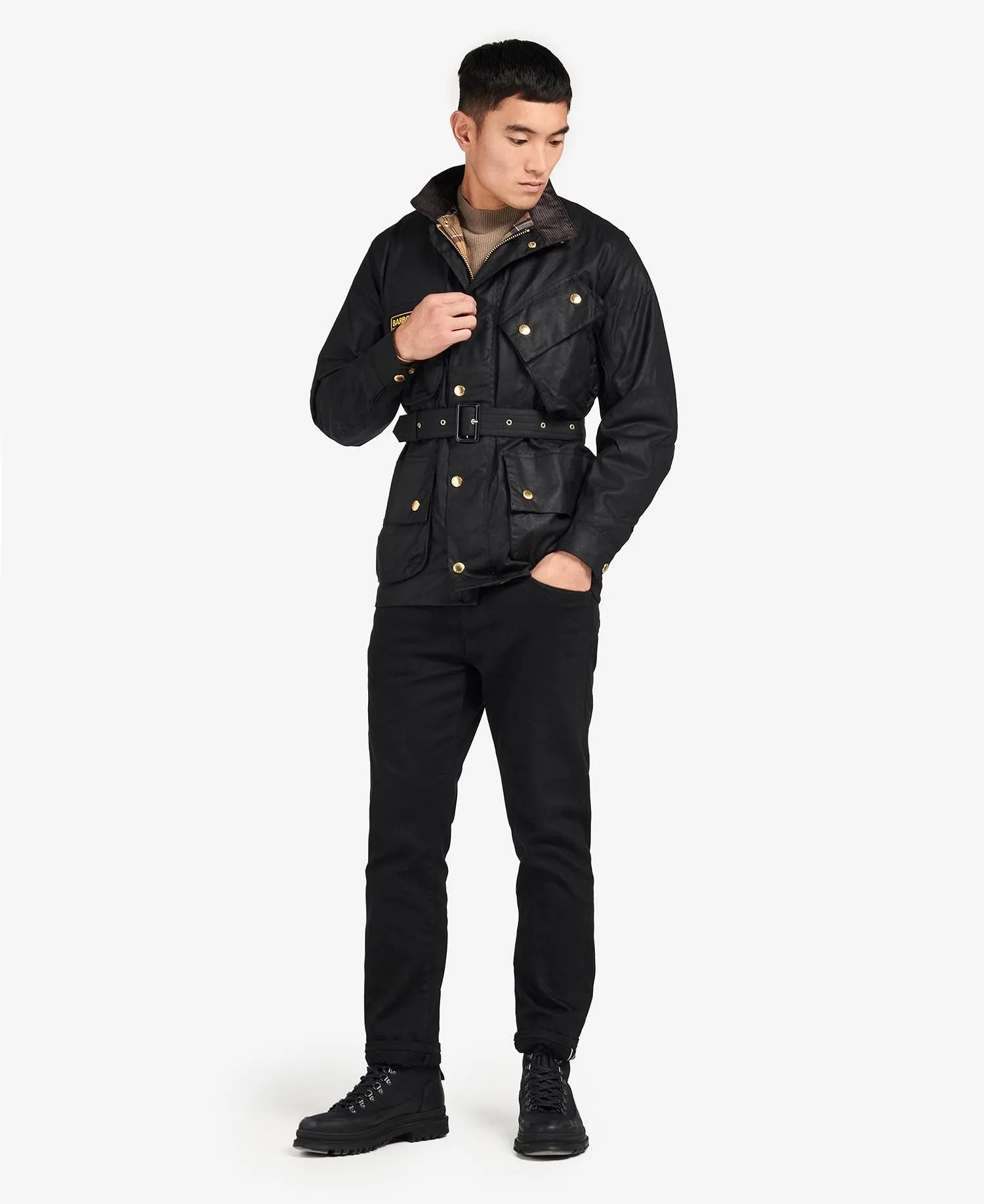 Barbour International Original Wax Jacket Black