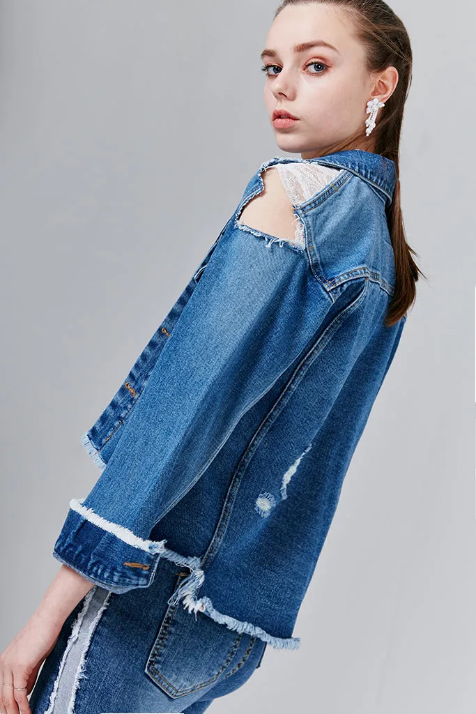 Bella Distressed Denim Jacket