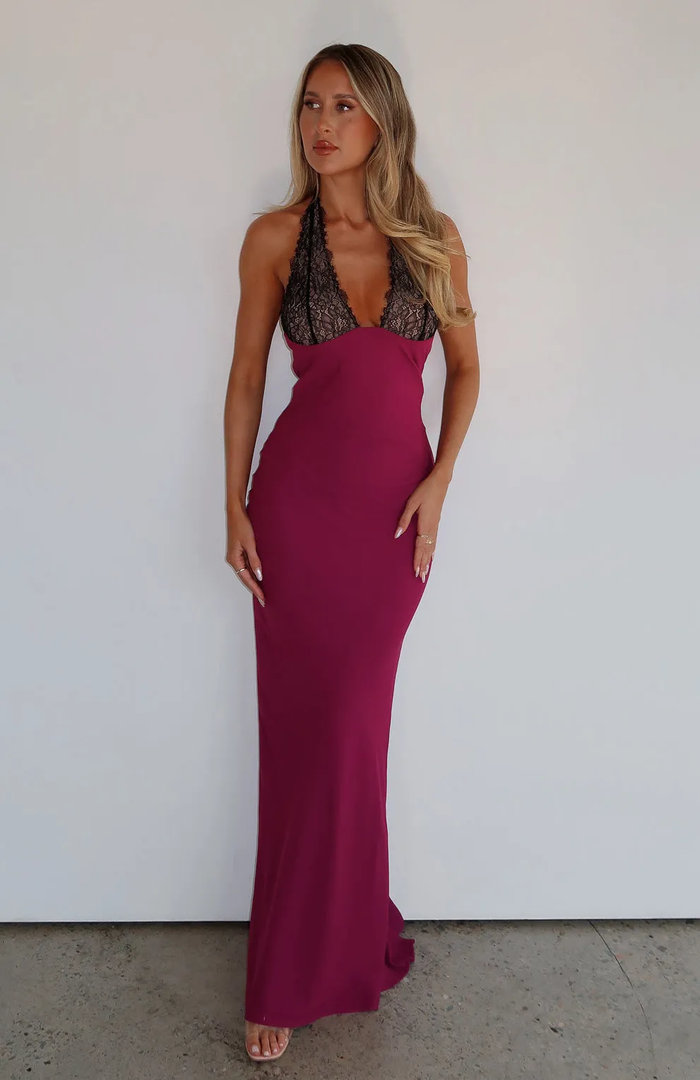 Beyond The Stars Maxi Dress Plum