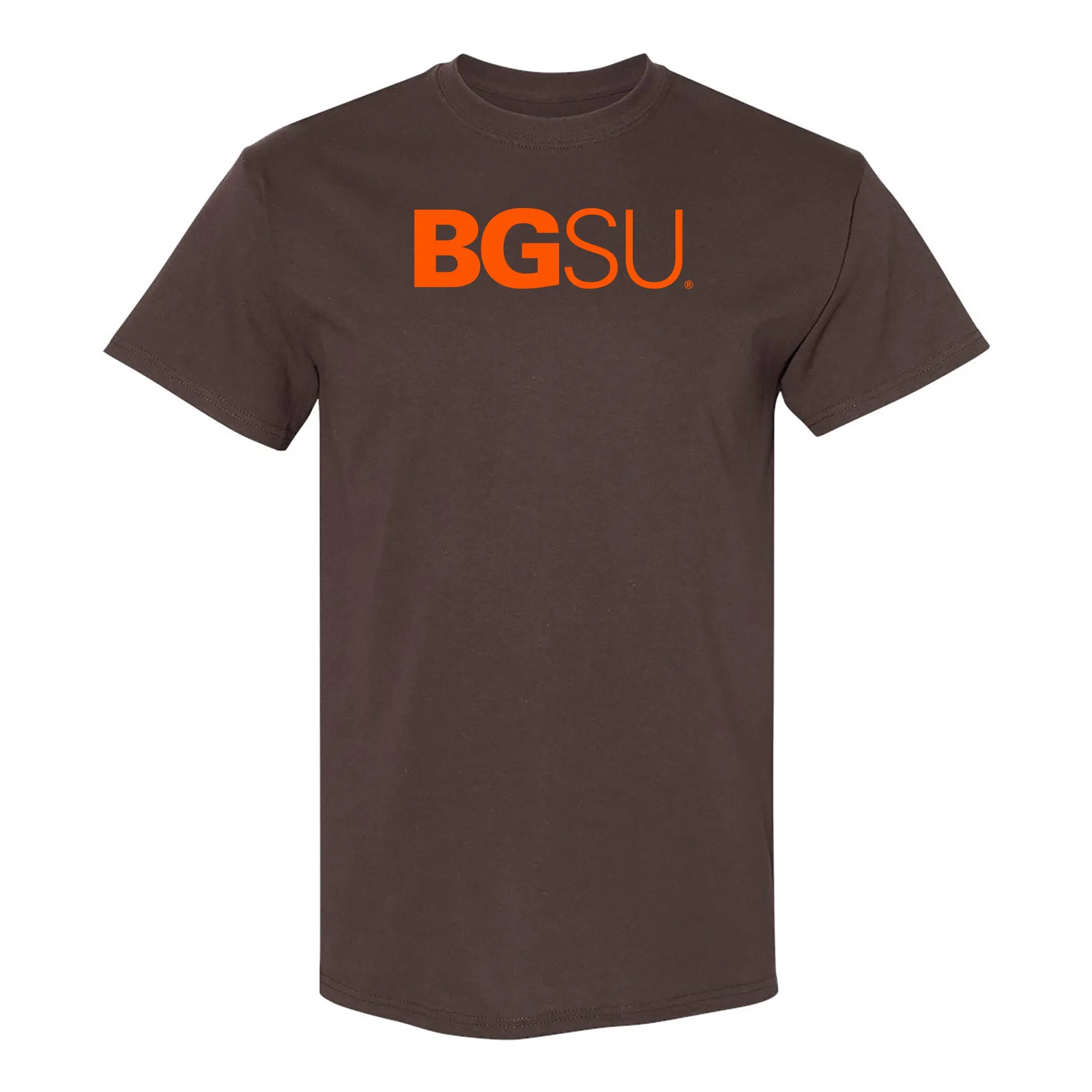 BGSU Bowling Green State University Falcons Institutional Logo T Shirt - Dark Chocolate