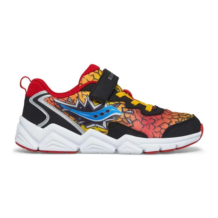 Big Boy Saucony Flash A/C 3.0 in Black/Red/Yellow