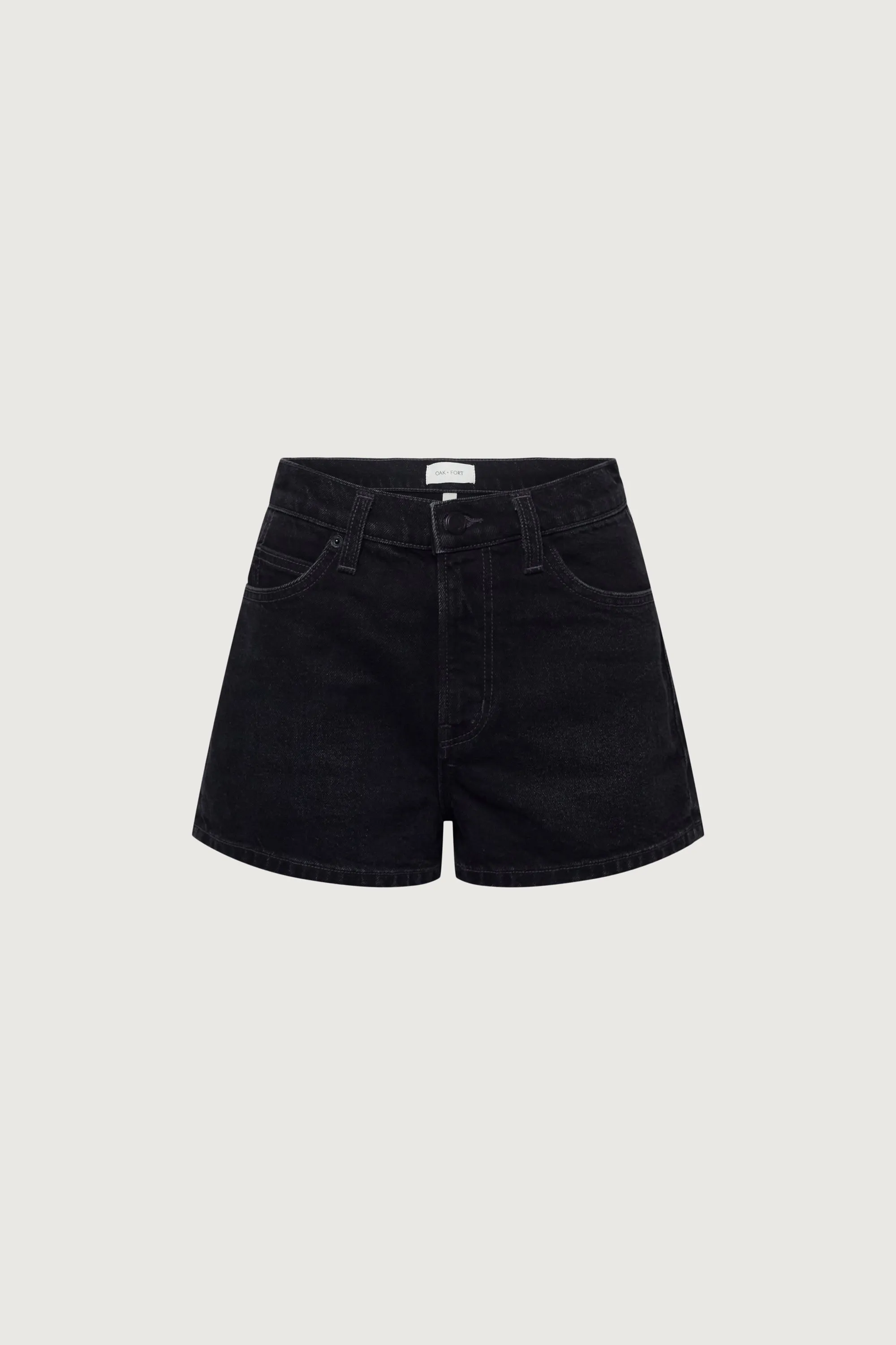 BLACK DENIM MICRO SHORT