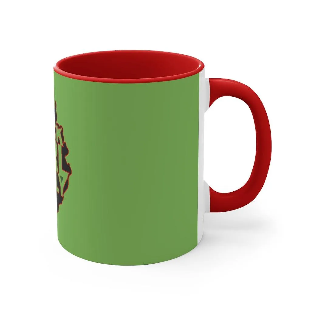 Black Girl Fly 11oz Accent Mug (Green)