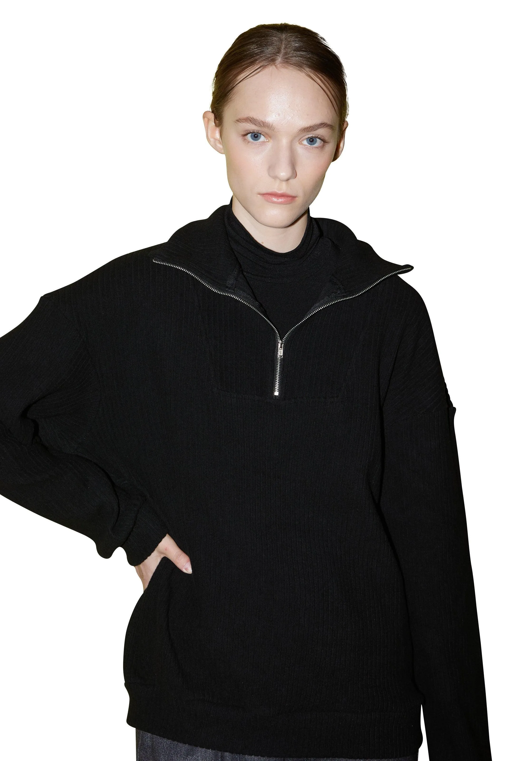 Black Golgi Soft Zip-Up