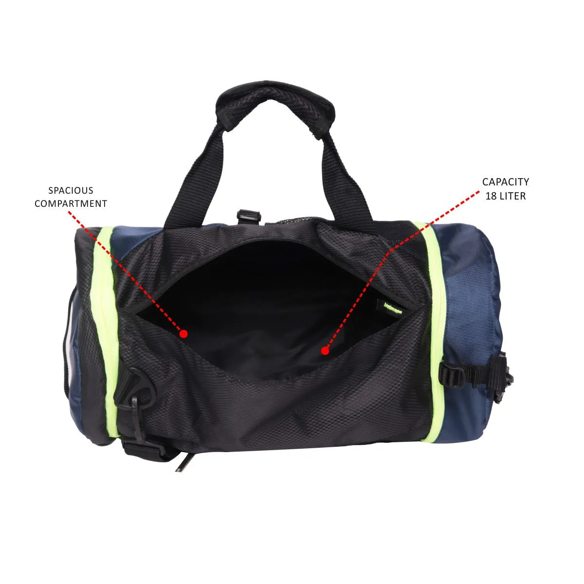 Black Travel Duffle,Gym Bag Medium Size