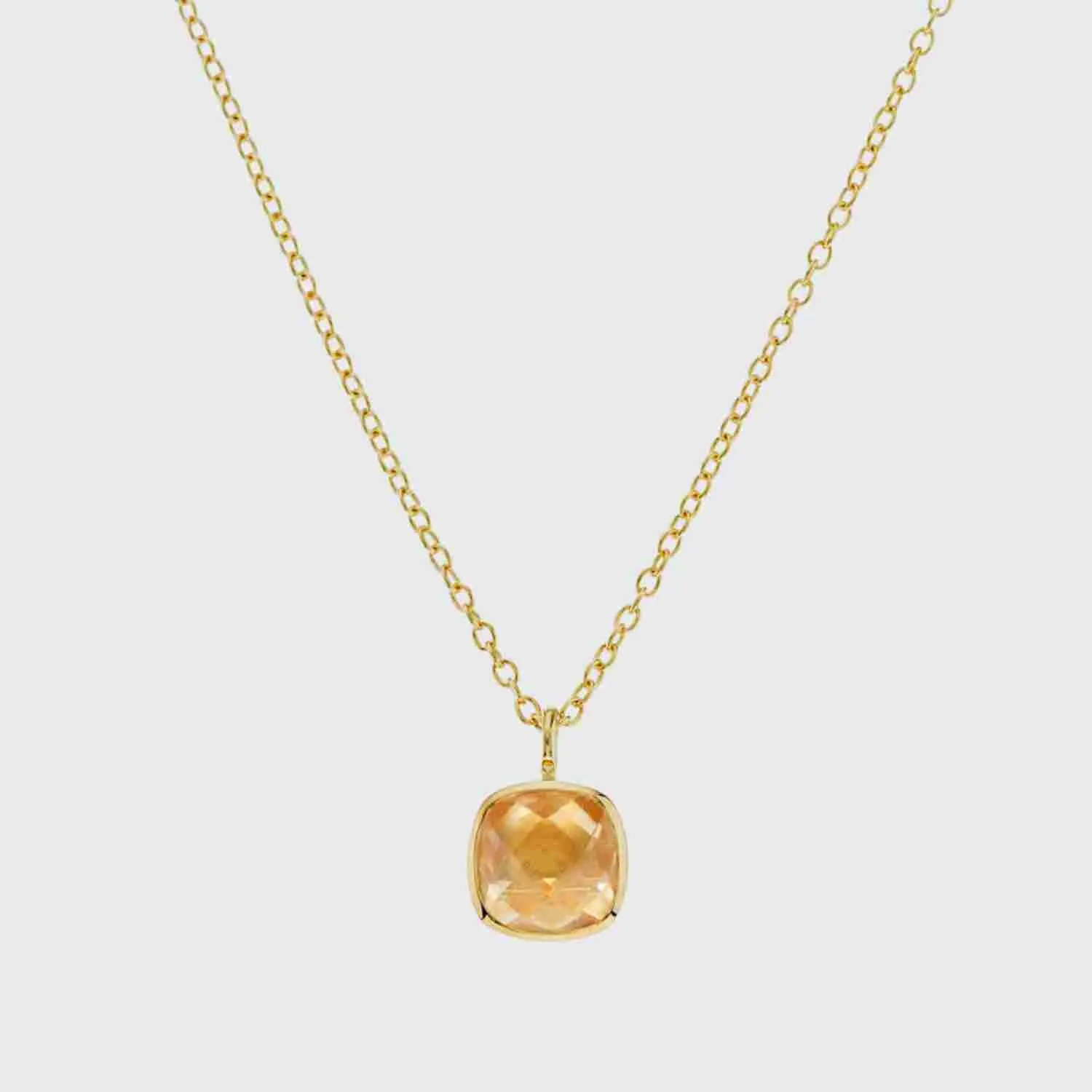 Brooklyn Citrine & Gold Vermeil Necklace