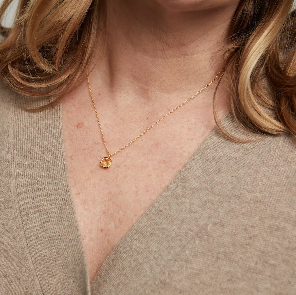 Brooklyn Citrine & Gold Vermeil Necklace