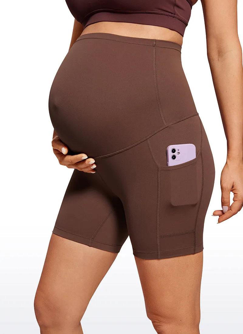 Butterluxe Maternity Pockets Shorts 5''- Super High Waist