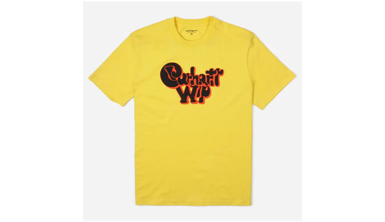 CARHARTT WIP S/S BUBBLE GUM T-SHIRT (YELLOW)