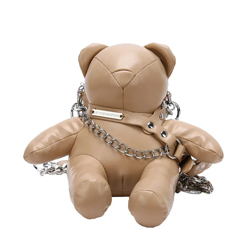 Cartoon Cute Luxury Designer Bear Doll Fashion Chain Phone Bag