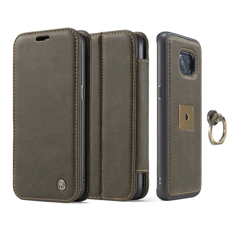 CaseMe For Samsung S7 S7 Edge 2 In 1 Leather Phone Cases Stand