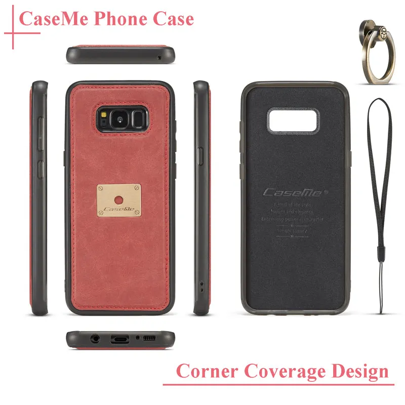 CaseMe For Samsung S7 S7 Edge 2 In 1 Leather Phone Cases Stand