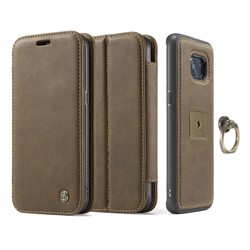 CaseMe For Samsung S7 S7 Edge 2 In 1 Leather Phone Cases Stand