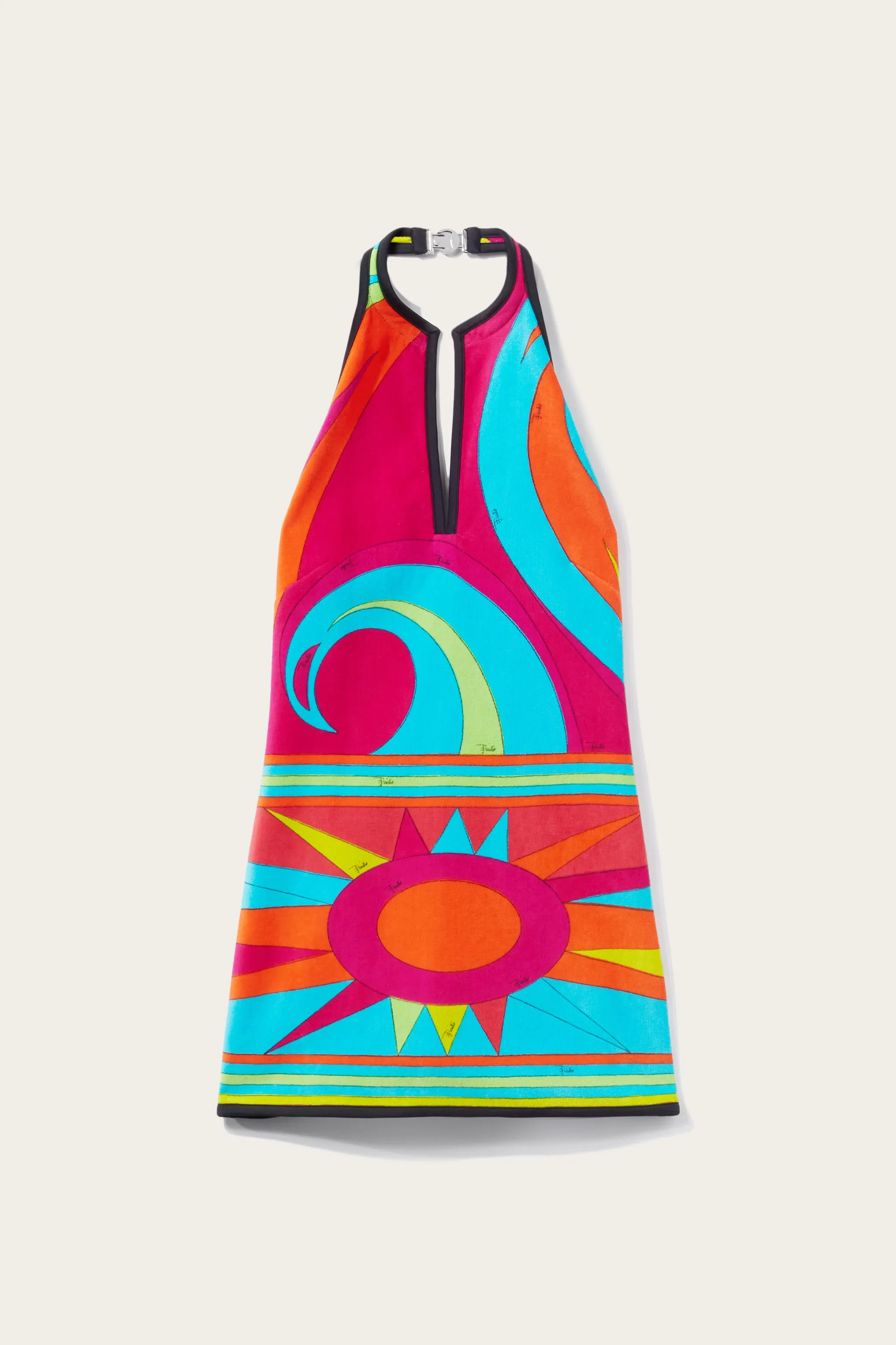 Cigni-Print Cotton Dress