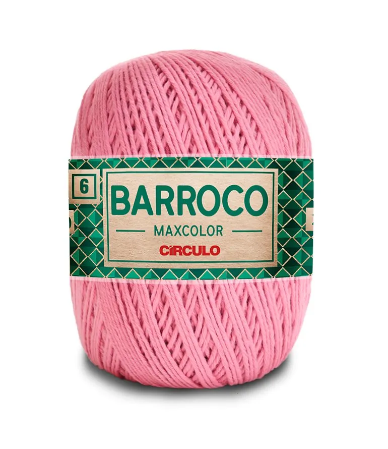 Circulo Barroco Maxcolor 4/6 100% Cotton Yarn for Crochet and Knitting, 226m/200g