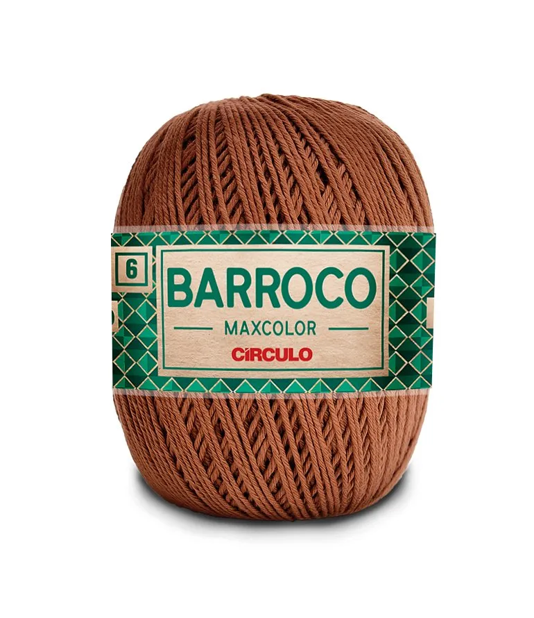 Circulo Barroco Maxcolor 4/6 100% Cotton Yarn for Crochet and Knitting, 226m/200g