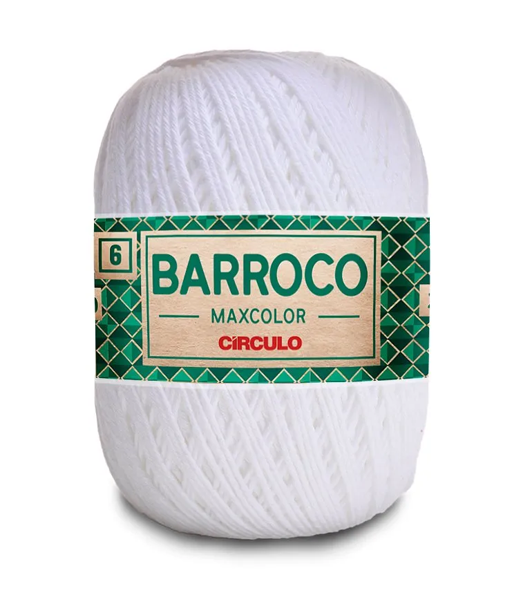 Circulo Barroco Maxcolor 4/6 100% Cotton Yarn for Crochet and Knitting, 226m/200g