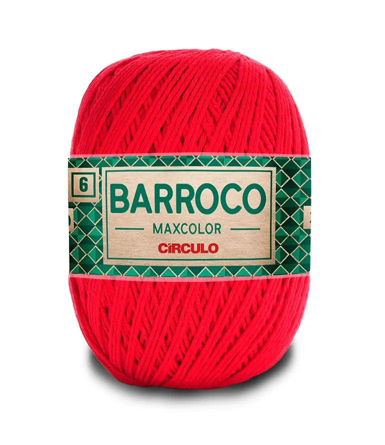 Circulo Barroco Maxcolor 4/6 100% Cotton Yarn for Crochet and Knitting, 226m/200g